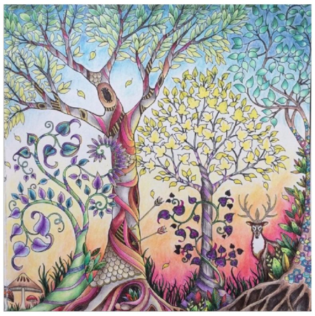 Дерево раскраска для взрослых