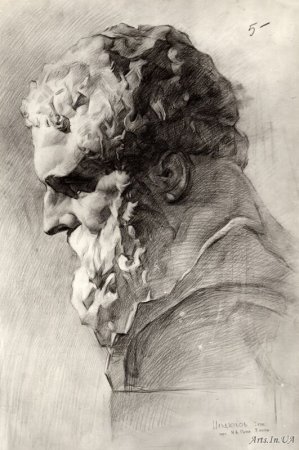 Академия художеств Репина гипсовые головы