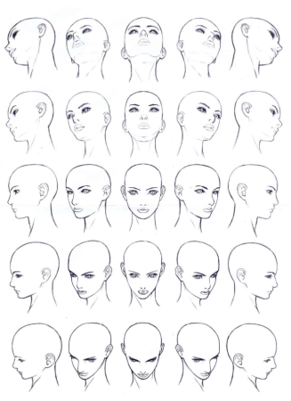 Лицо с разных ракурсов