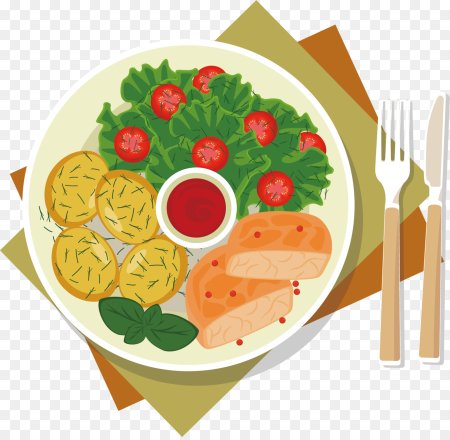 Тарелка с едой для детей