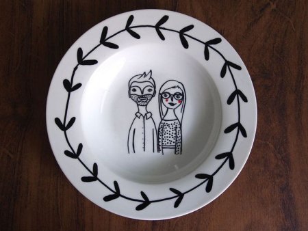 Рисунки на тарелках легкие