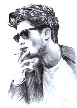 Мужчина рисунок