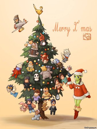 Новогодняя елка арты