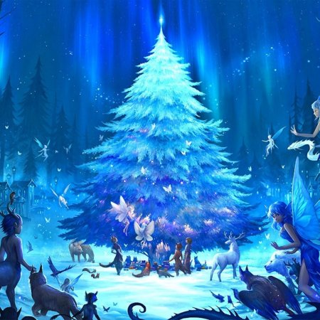 В новогоднем лесу