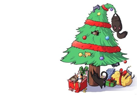 Новогодняя елка с глазами