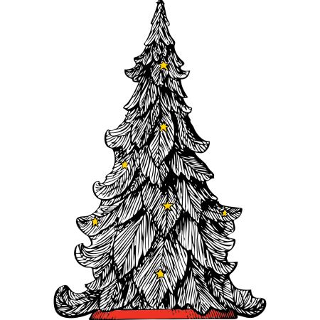 Елка зарисовка