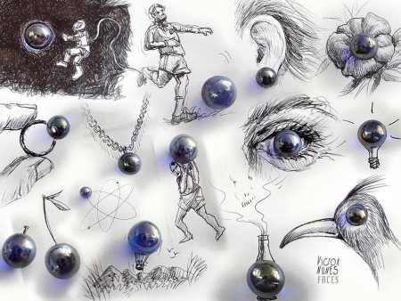 Необычные рисунки из предметов