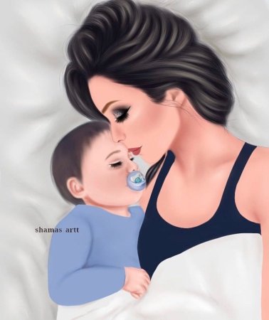 Младенец и мать арты