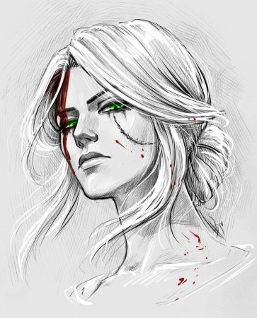 Цири арт Анастасия Кулаковская