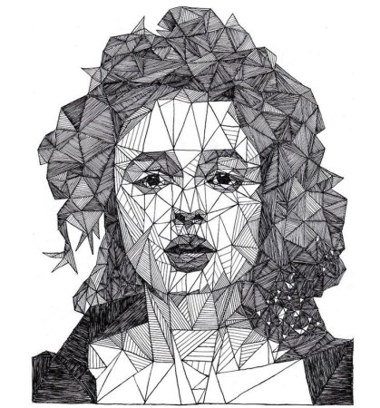 Джош Брайан геометрические портреты