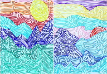 Картины линиями