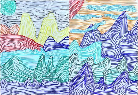 Рисование полосками