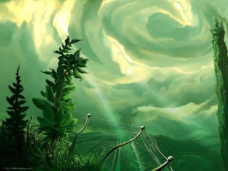 Зеленое небо