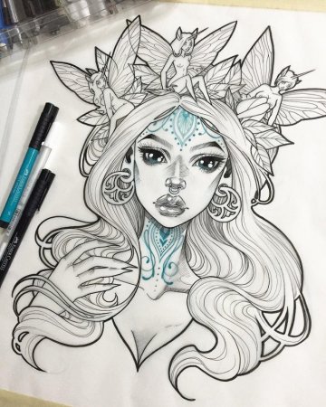 Эскизы для скетчбука