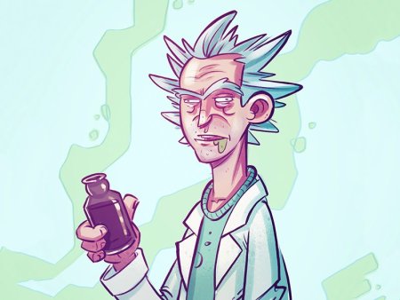 Рик Санчес киберпанк