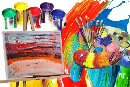 Кисти и краски