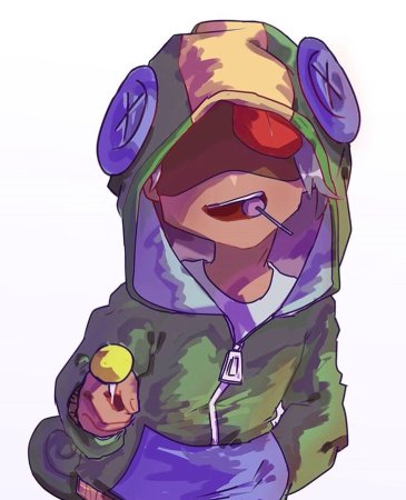 Леон из БРАВЛ старс арт