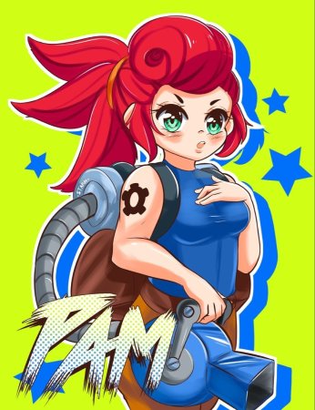 Пэм из БРАВЛ старса аниме