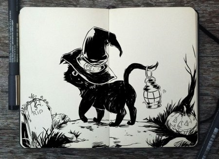 Чёрно-белые иллюстрации