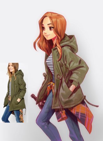 Девочка подросток арт