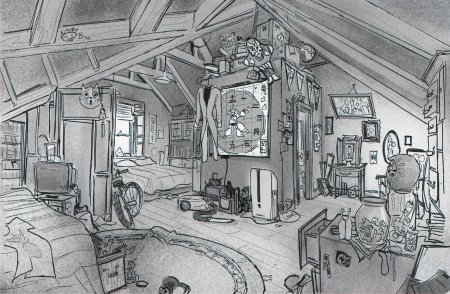 Комната в мультяшном стиле