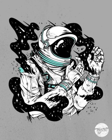 Стилизованный космонавт