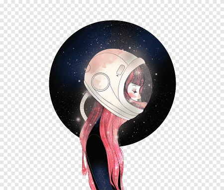 Аниме девушка космос