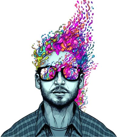 Мужчины в стиле арт