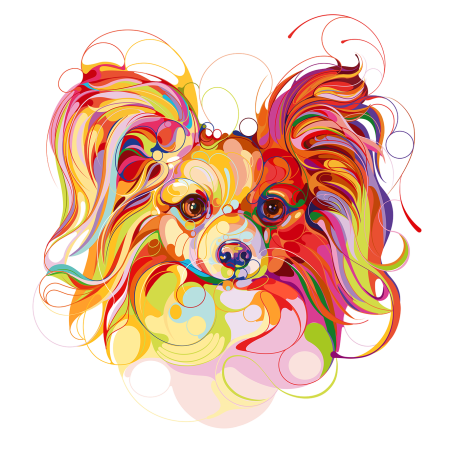 Разноцветные собачки