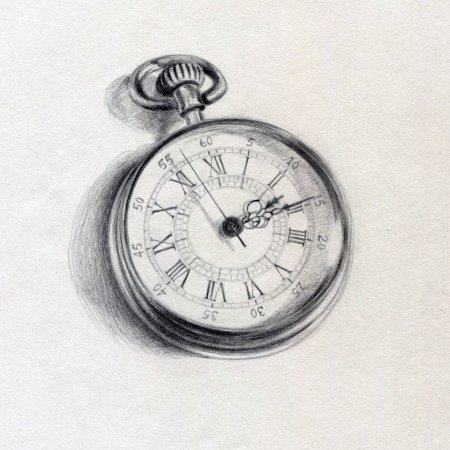 Карманные часы эскиз