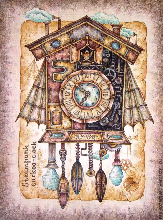 Елизавета Мелкозерова рисунки стимпанк