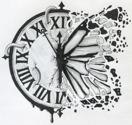 Римские часы эскиз