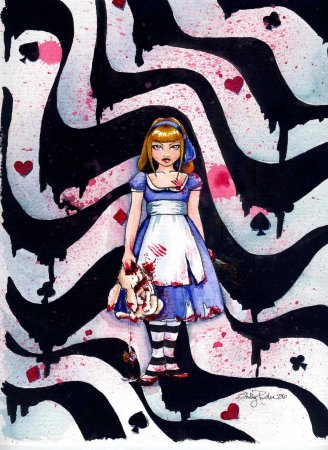 Блэк фури арт Алиса в стране чудес