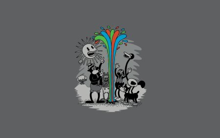 Животные Минимализм рисунок