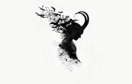 Девушка арт Минимализм