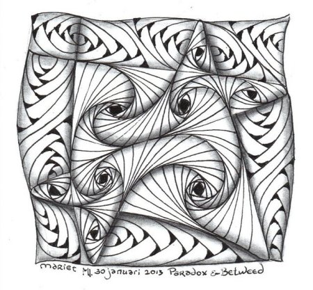 Зентангл узоры парадокс