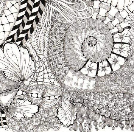 Зентангл дерево