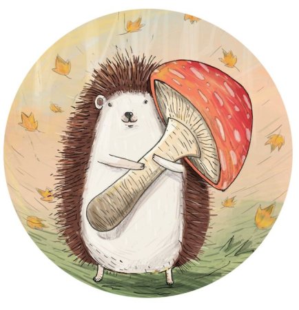 Еж милый арт