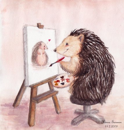 Ежик художник прикол