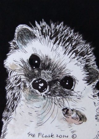 Нарисовать ежика