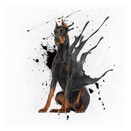 Доберман воет