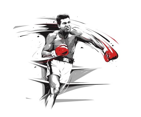 Мохаммед Али эскиз