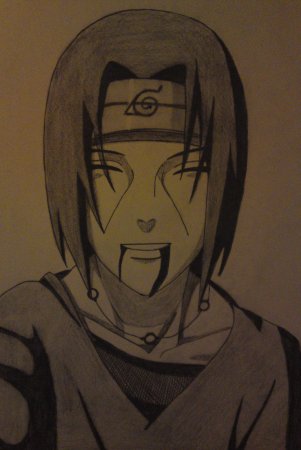 Скетч Наруто Итачи