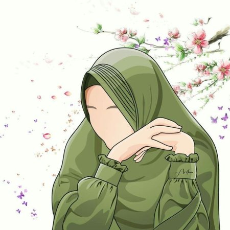 Арт мусульманки с книгой