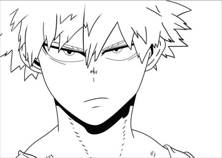 Бакуго раскраска Мга