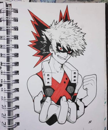 Бакуго Кацуки арты