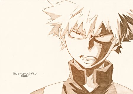 Рисунок Бакуго Катсуки