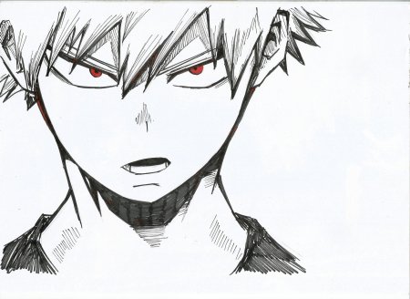 Глаза Бакуго Кацуки