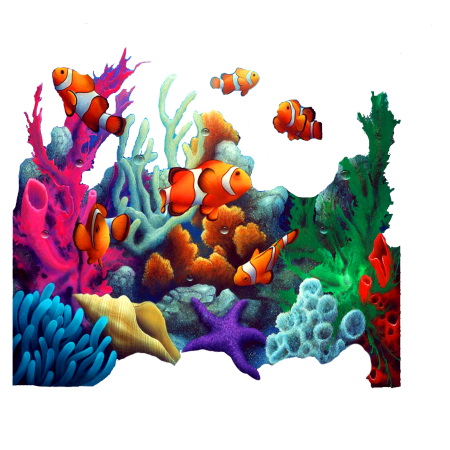 Кораллы мультяшные