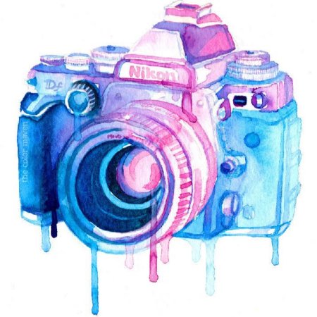 Нарисованный фотоаппарат
